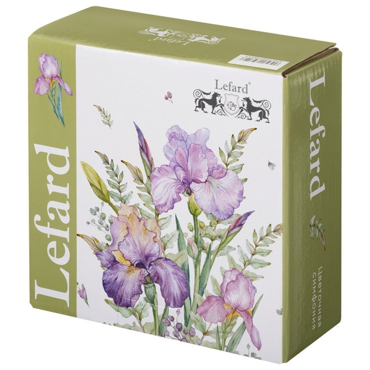 Салатник квадратный lefard "irises" 15*5,5 см 500 мл, разноцветный (590-348-11) 