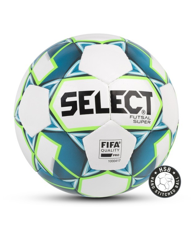 Мяч футзальный Futsal Super FIFA, №4, белый/синий/зеленый (1480196)
