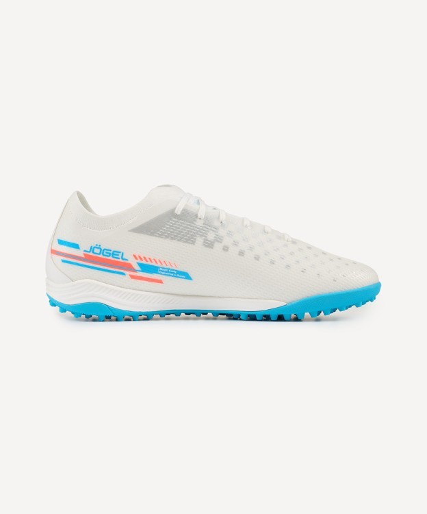 Бутсы многошиповые JÖGEL Evofly TF PRO White/blue (2118015)