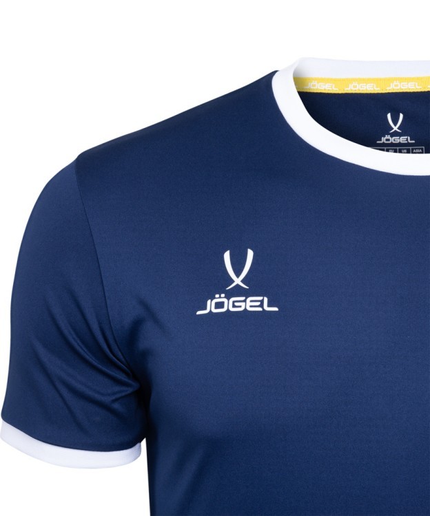Футболка футбольная JÖGEL CAMP Origin, темно-синий/белый (701709) Футболка футбольная JÖGEL CAMP Origin, темно-синий/белый (701709)