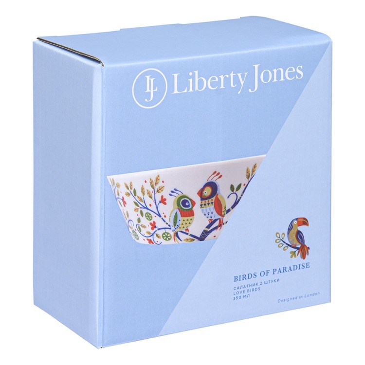 Набор салатников love birds из коллекции birds of paradise в подарочной упаковке, 350 мл, 2 шт. (76687) Набор салатников love birds из коллекции birds of paradise в подарочной упаковке, 350 мл, 2 шт. (76687)