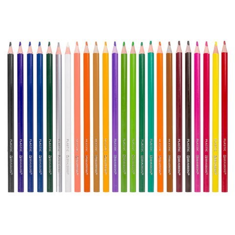 Карандаши цветные трехгранные 24 цвета 3 мм 181663 (6) (86104)