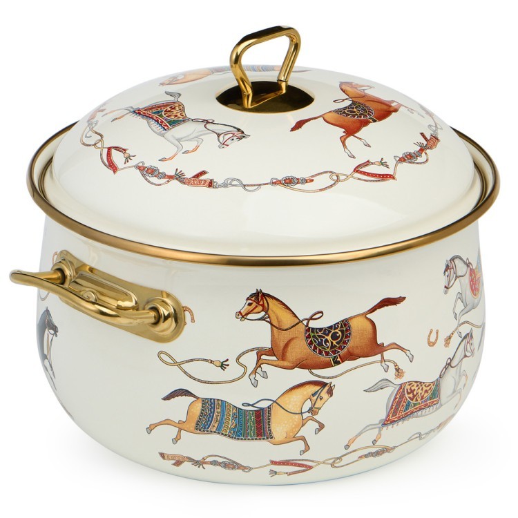 Кастрюля lefard эмалированная с крышкой, серия passage, 4,8л, диа.22см подходит для индук.плит Lefard (950-654)