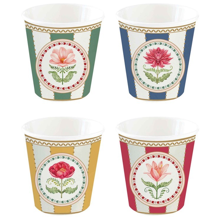 Набор кофейных чашек flowery, 100 мл, 4 шт. (80335)