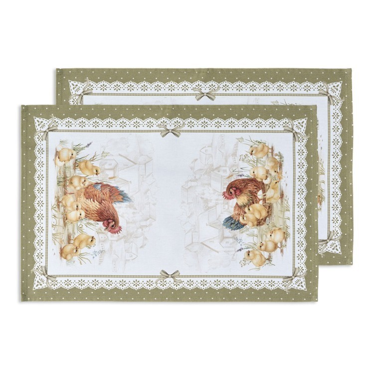 Набор полотенец 2 шт "золотая курочка" 40х60см, 100% хлопок, твил Lefard (850-767-61)