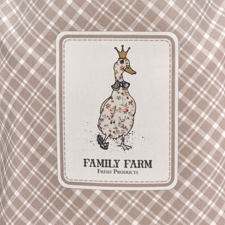 Фартук "family farm" с карманом, 70х80см клетка 100% хлопок,твил, Lefard (850-748-71)