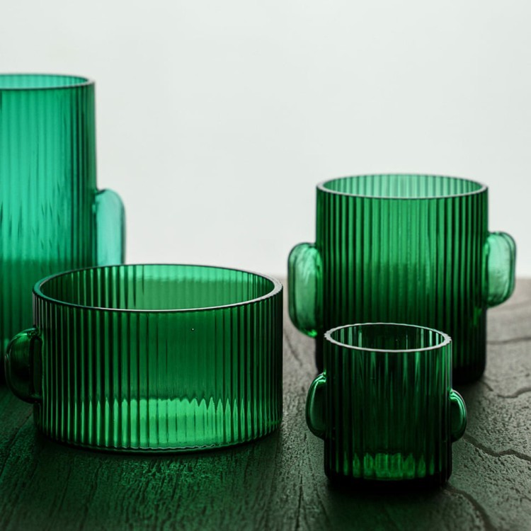 Стакан TU06718, стекло, green, ROOMERS TABLEWARE