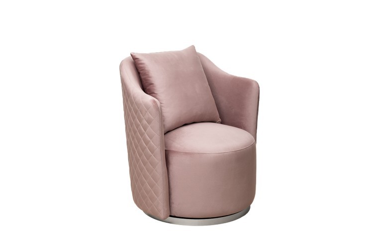 Кресло Verona/VD вращающееся, велюр розовый Colt007-ROS/хром 70*77*80см (TT-00014713) Кресло Verona/VD вращающееся, велюр розовый Colt007-ROS/хром 70*77*80см (TT-00014713)