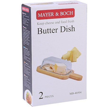 Масленка 2 пр стекло/бамбук Mayer&Boch (40504) Масленка 2 пр стекло/бамбук Mayer&Boch (40504)