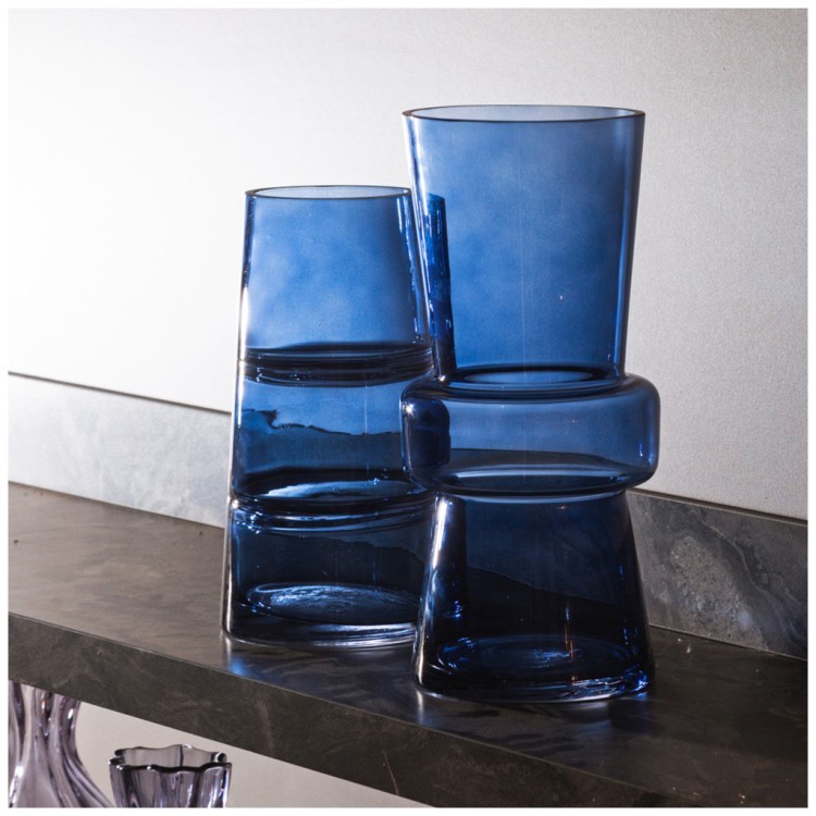 Ваза bronco "glory" blue 14х29 см Bronco (698-107)