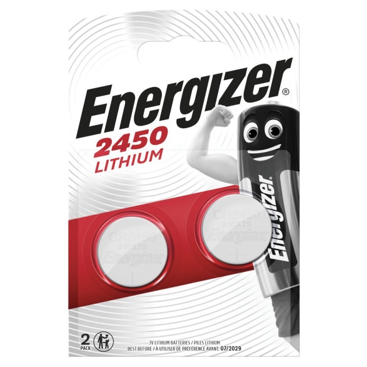 Батарейки литиевые Energizer CR2450 2 шт E300830702 (452219) (66443)