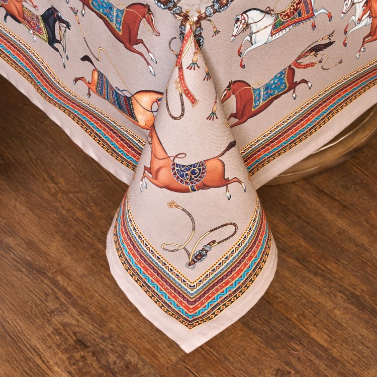 Скатерть "passage" 140х180см ,капучино, 100% хлопок с пропиткой,твил Lefard (850-760-2)