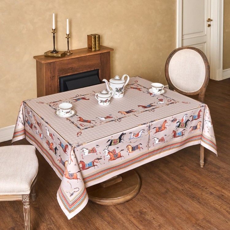 Скатерть "passage" 140х180см ,капучино, 100% хлопок с пропиткой,твил Lefard (850-760-2)