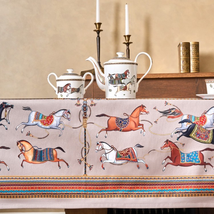 Скатерть "passage" 140х180см ,капучино, 100% хлопок с пропиткой,твил Lefard (850-760-2)