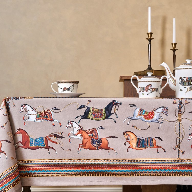 Скатерть "passage" 140х180см ,капучино, 100% хлопок с пропиткой,твил Lefard (850-760-2)