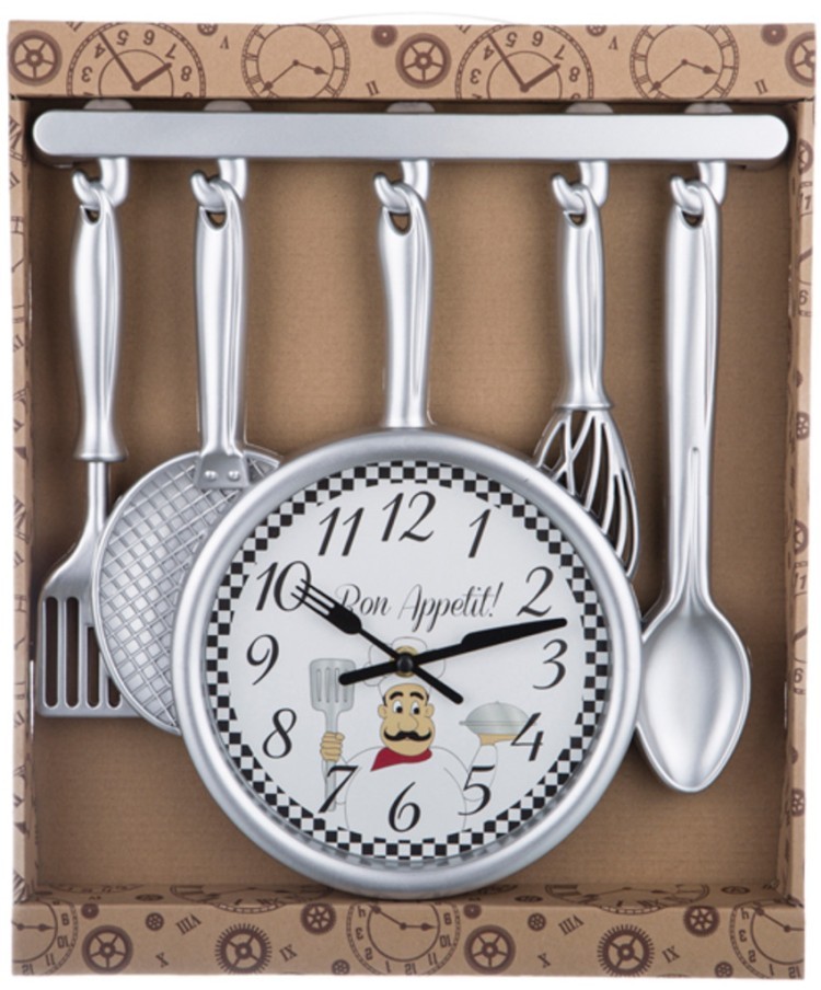Кухонные часы купить. Часы настенные Chef Kitchen. Часы на кухню настенные. Кухонные часы настенные. Оригинальные часы на стену для кухни.