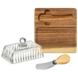 Масленка "nature" с ножом 13,5*8,5*7 см Lefard (691-169)