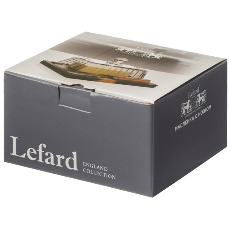 Масленка "nature" с ножом 13,5*8,5*7 см Lefard (691-169)