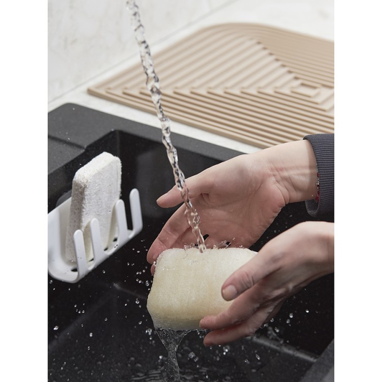 Набор губок для посуды из люфы и целлюлозы eco sponge, 2 шт. (77064)