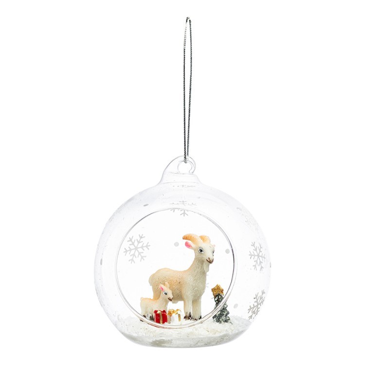 Ёлочная игрушка Козочки из коллекции new year essential, 9см (80990)