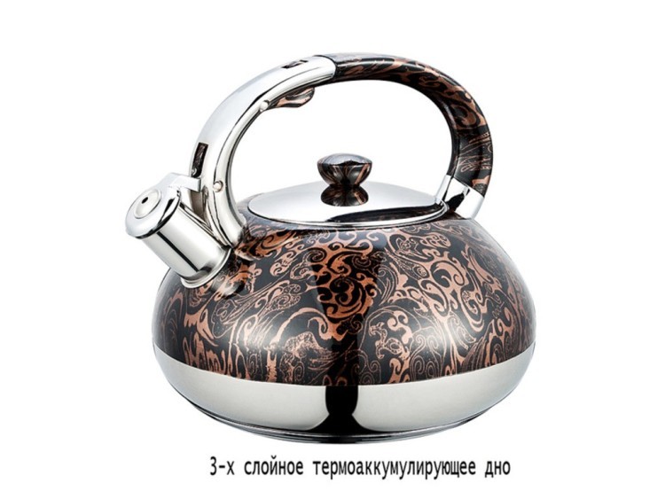 Чайник agness со свистком индукцион. капсульное дно 3,0 л Agness (937-815)
