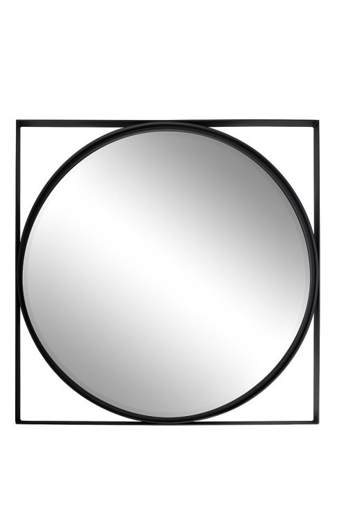 Зеркало  в черной раме d81см (TT-00004036)