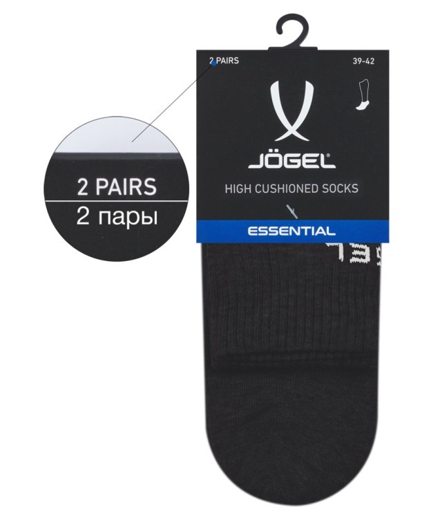 Носки высокие JÖGEL ESSENTIAL High Cushioned Socks, черный (1759228) Носки высокие JÖGEL ESSENTIAL High Cushioned Socks, черный (1759228)