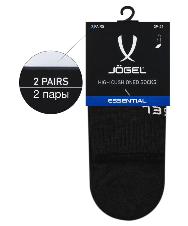 Носки высокие JÖGEL ESSENTIAL High Cushioned Socks, черный (1759228) Носки высокие JÖGEL ESSENTIAL High Cushioned Socks, черный (1759228)