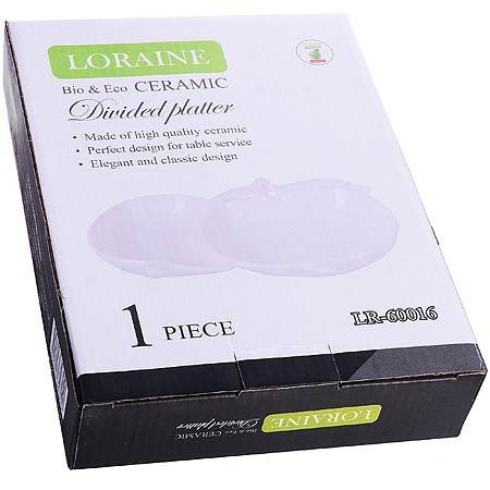 Менажница 2 отдел.,"Яблоки", фарфор LR (х24) " (60016) Менажница 2 отдел.,"Яблоки", фарфор LR (х24) " (60016)