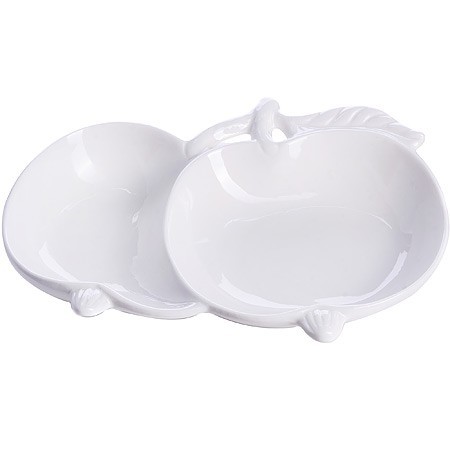 Менажница 2 отдел.,"Яблоки", фарфор LR (х24) " (60016) Менажница 2 отдел.,"Яблоки", фарфор LR (х24) " (60016)