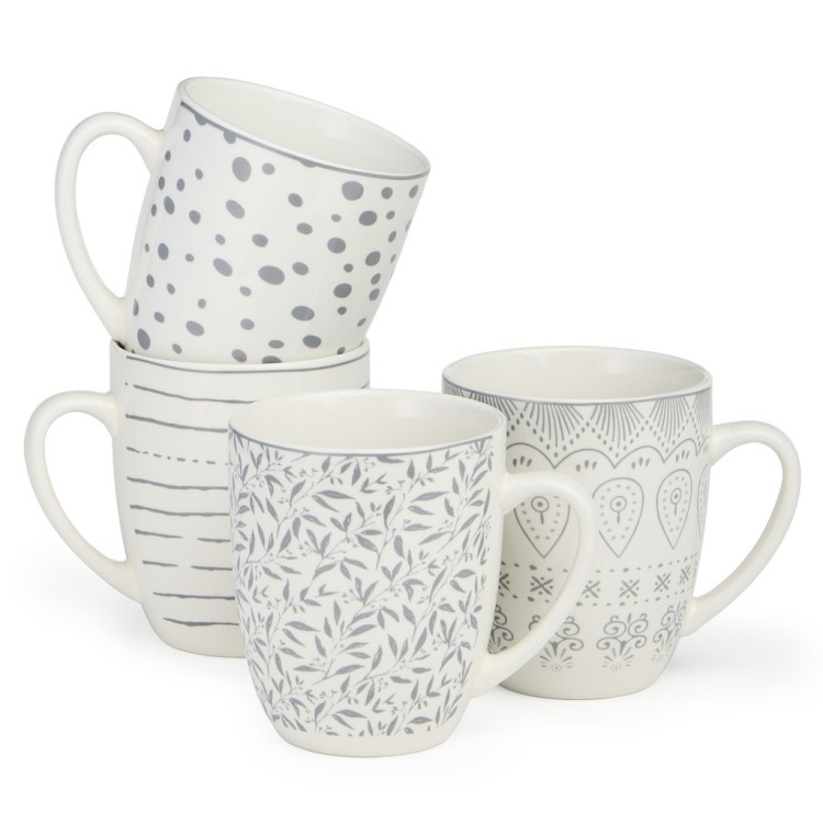 Набор кружек bronco "dreams" 4 шт. 360 мл. Bronco (582-126-1)