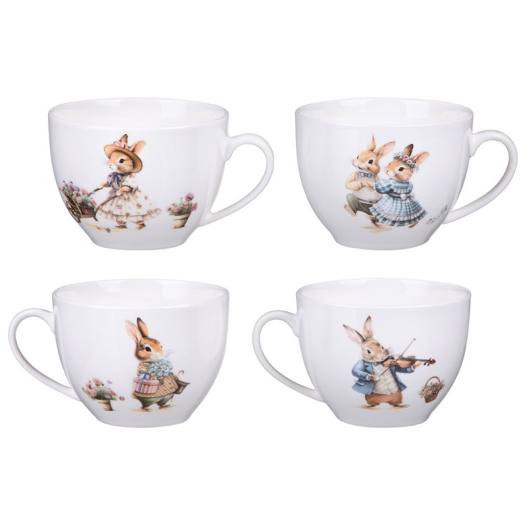 Чайный набор lefard "rabbits family" на 4 пер. 8 пр. 250 мл Lefard (425-297)