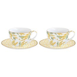 Набор кофейных чашек с блюдцем mimosa, 100 мл, 2 шт. (80337)
