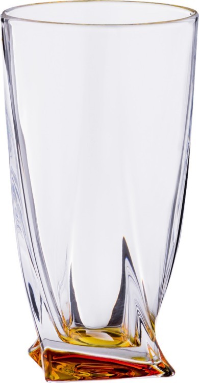 Набор стаканов для сока из 6 шт. "квадро декорейшн 72r93" 350 мл. высота=15 см. Crystalite Bohemia (669-048)
