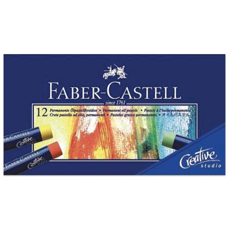 Пастель масляная художественная Faber Castell Oil Pastels 12 цветов круглое сечение 127012 (65787)
