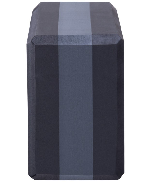 Блок для йоги YB-201 EVA, черно-серый (1041678)