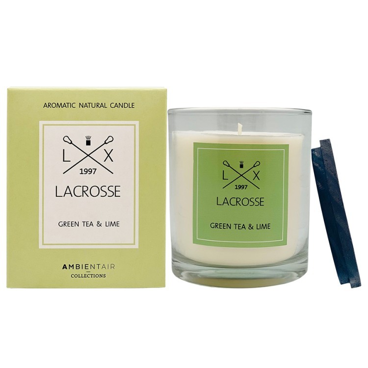 Свеча ароматическая lacrosse, Зеленый чай и лайм, 60 ч (74597)