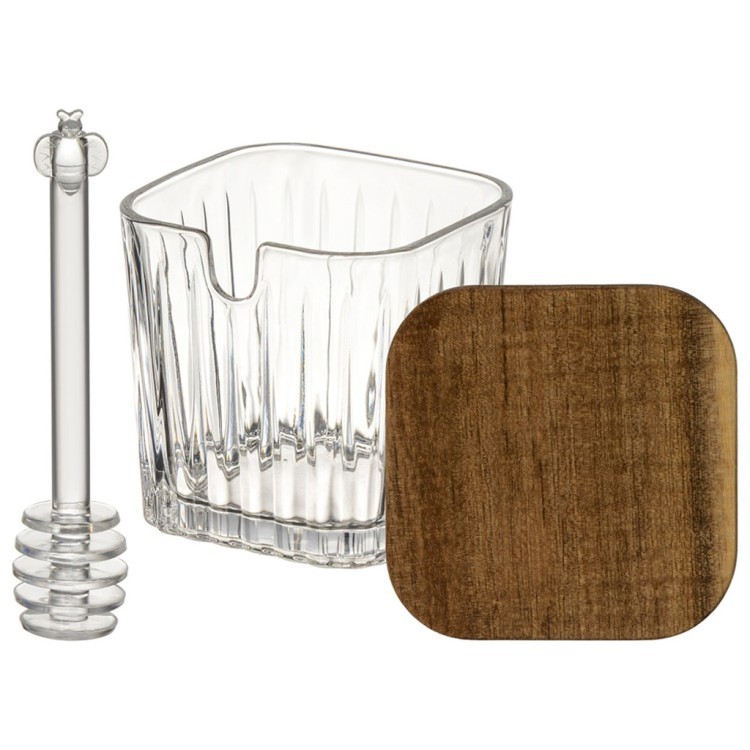 Набор банок "nature" для меда/сахара с палочкой/ложкой 300 мл/2 шт Lefard (691-166)