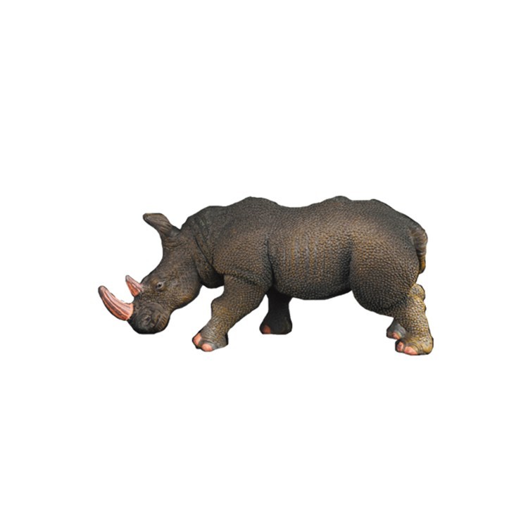 Набор фигурок животных серии "Мир диких животных": Семья буйволов и семья носорогов, 4 предмета (MM211-241)