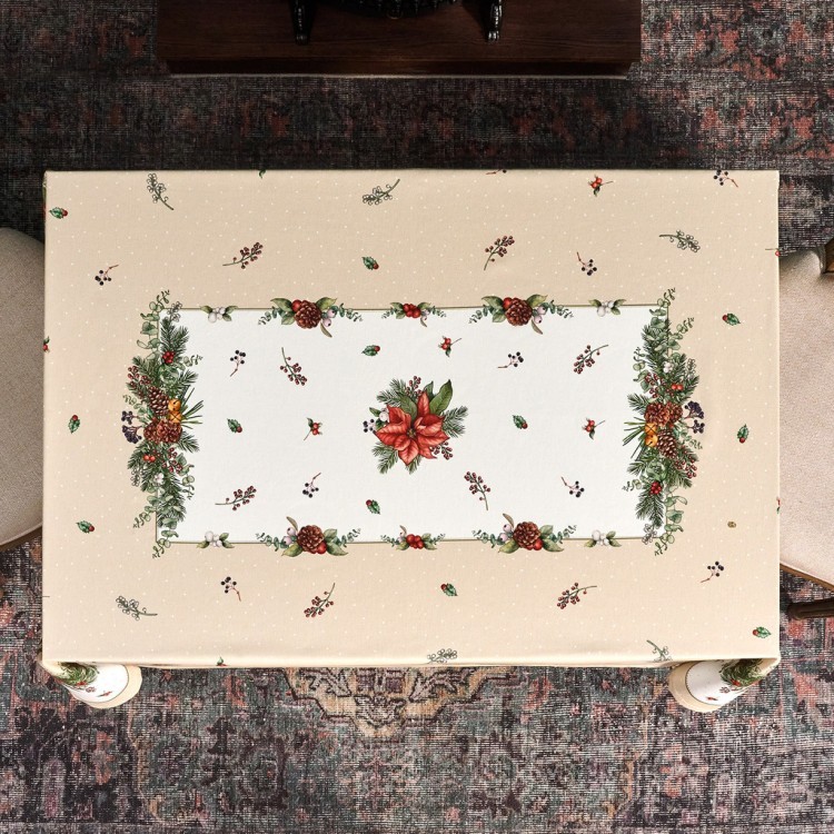 Скатерть "celebration" 140х110см ,бежевый,100% хлопок с пропиткой,твил,горох Lefard (850-734-26) Скатерть "celebration" 140х110см ,бежевый,100% хлопок с пропиткой,твил,горох Lefard (850-734-26)