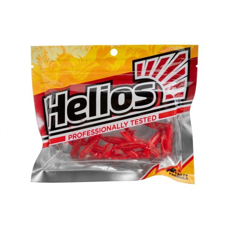 Твистер Helios Тiny Credo 1,55"/4 см, цвет Pepper Red 12 шт HS-8-030 (78236)