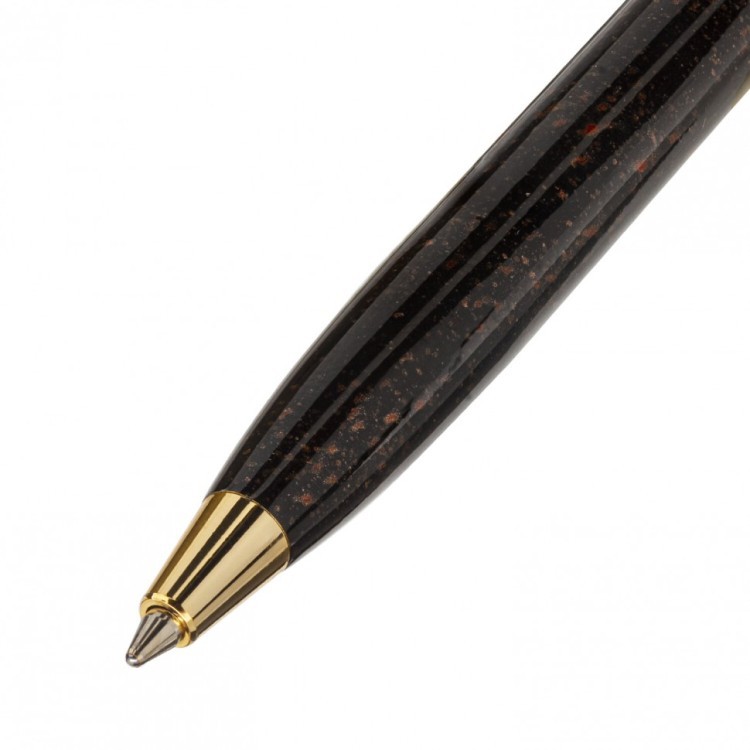 Ручка подарочная шариковая Galant Tinta Marble корпус коричневый синяя 143501 (1) (90798)