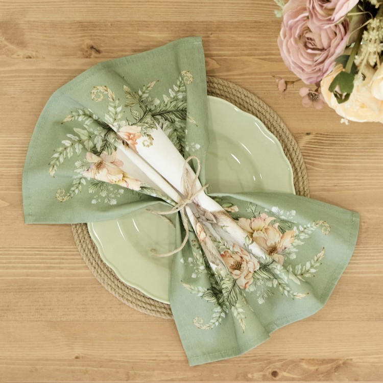 Набор салфеток из 2-х шт "sense" 40х40см, зеленый, 100% хлопок, твил, Lefard (850-753-8)