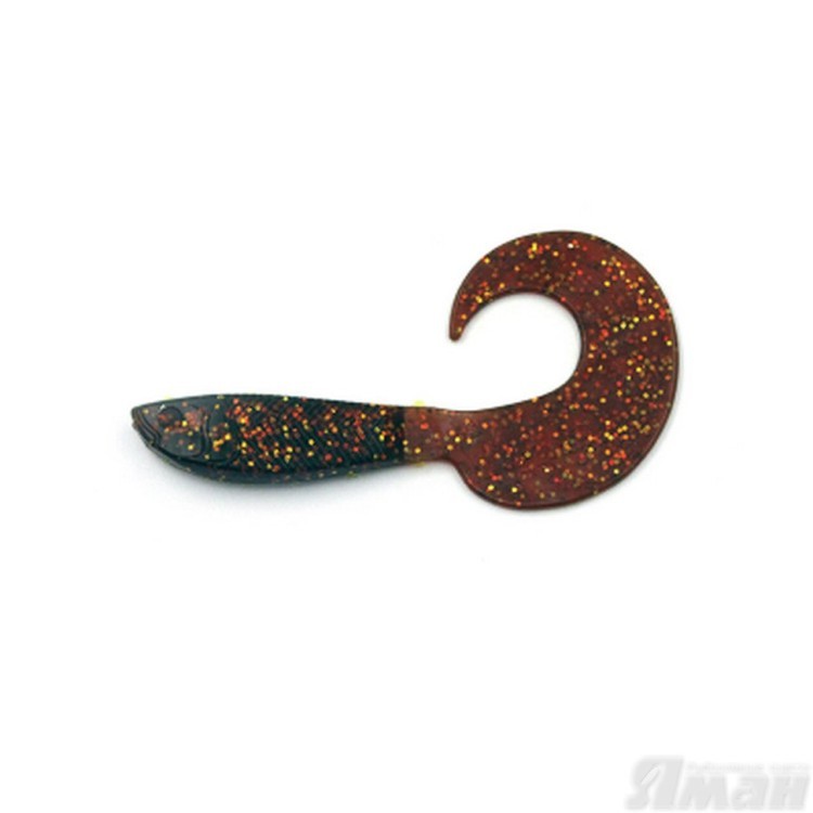 Твистер Yaman Mermaid Tail, 5" цвет 09 - Motor Oil, 5 шт Y-MT5-09 (70623)