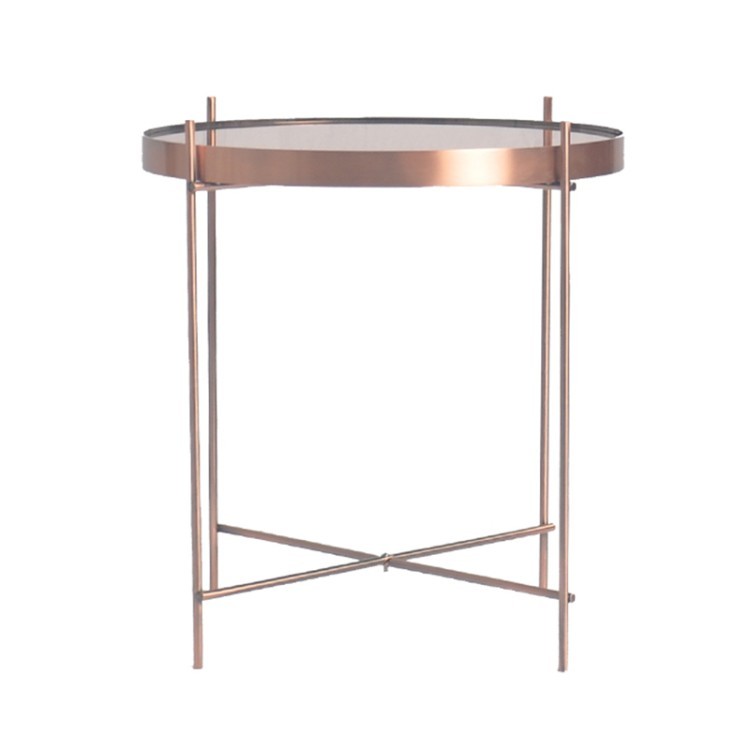 Стол josen, D42,7 см, розовый/медный (74044)