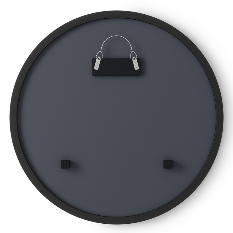 Зеркало hub, D45 см, черное (69477)