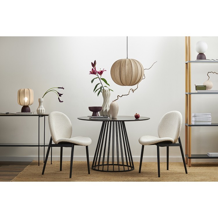 Лампа настольная texture rib, 27х39 см, вишневая/бежевая (76474)