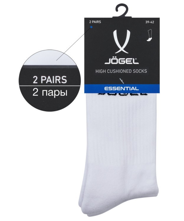 Носки высокие JOGEL ESSENTIAL High Cushioned Socks, белый (1759226)