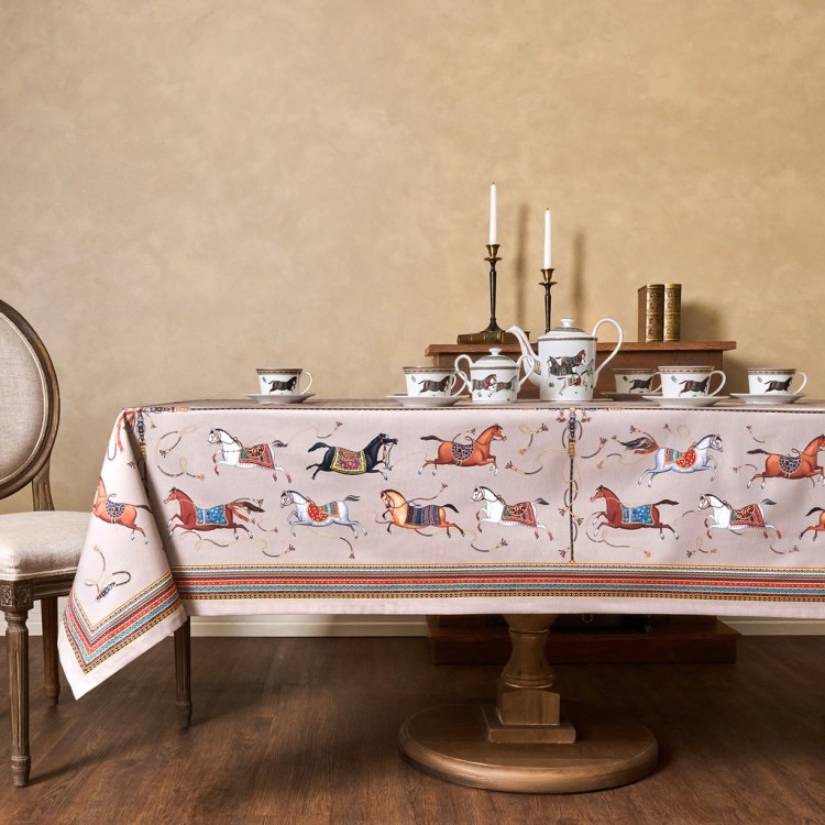 Скатерть "passage" 160х220см ,капучино,100% хлопок с пропиткой,твил Lefard (850-760-21)