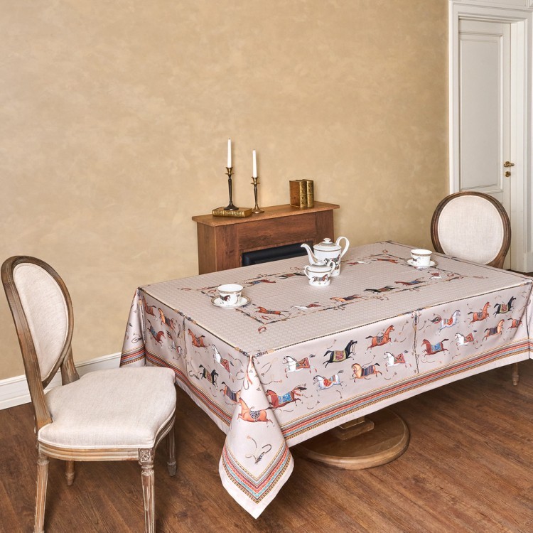 Скатерть "passage" 160х220см ,капучино,100% хлопок с пропиткой,твил Lefard (850-760-21)